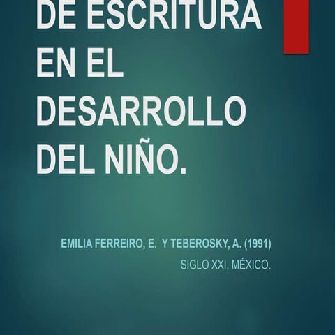 Emilia Ferreiro - Los sistemas de escritura en el desarrollo del niño