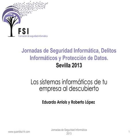 Los sistemas informáticos de tu empresa al descubierto