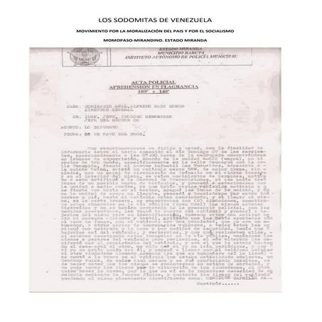 Los sodomitas de venezuela