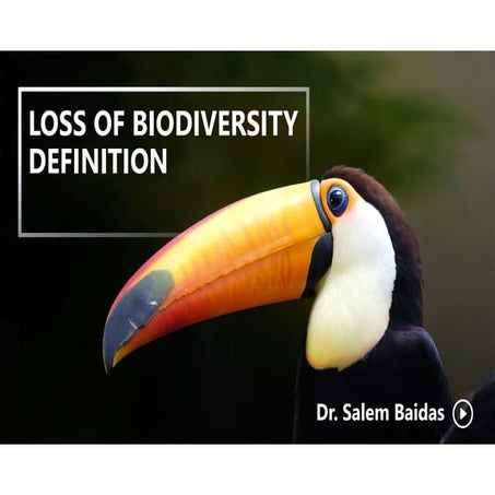 Loss of Biodiversity Definition       