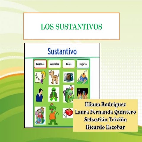 Los sustantivos 