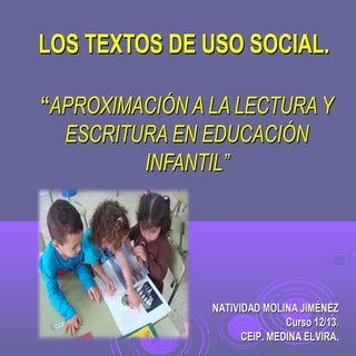Los textos de uso social intercambi...