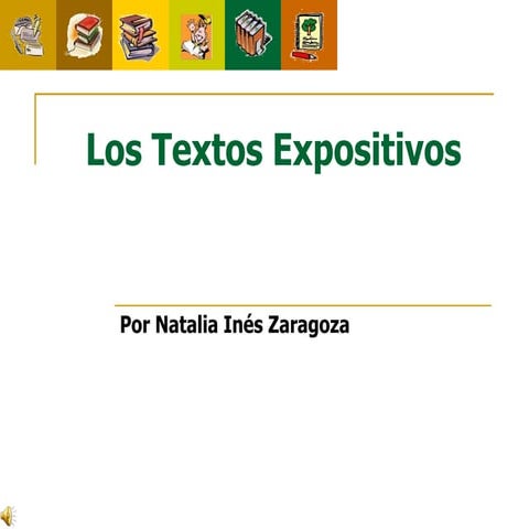 Los textos expositivos