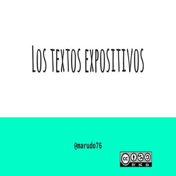 Los textos expositivos
