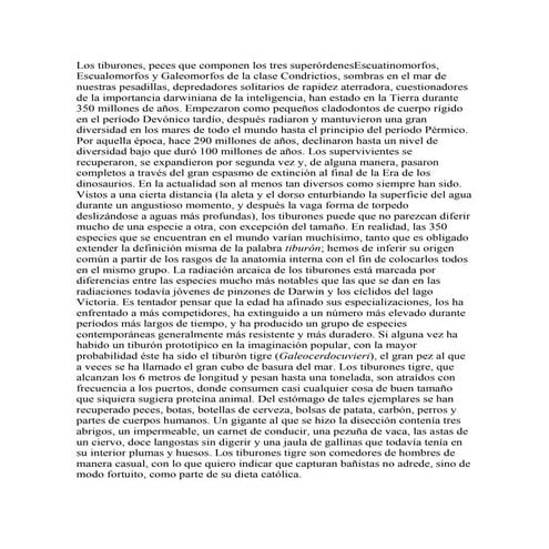 Los tiburones