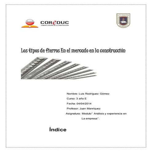 Los tipos de fierros en el mercado word imprimir ti rial nigas