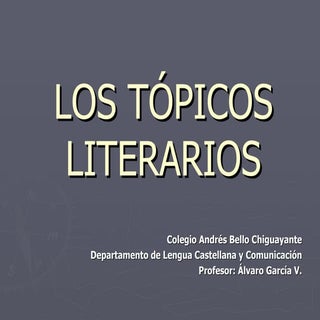 Los Tópicos Literarios