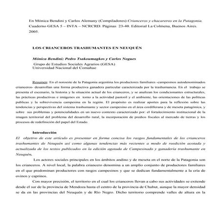 Los trashumantes en_neuquen