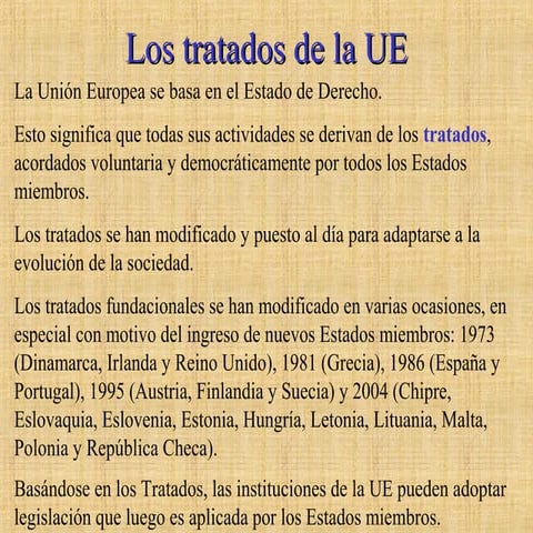 Tratados de la ue