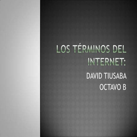 Los términos del internet completo