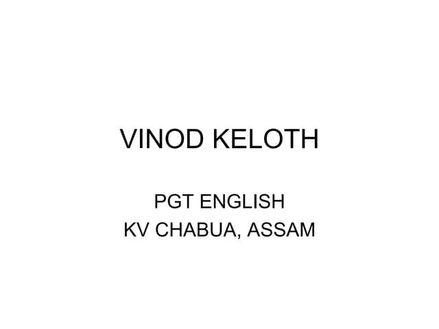 The Lost Spring English Class 12 | PPTX