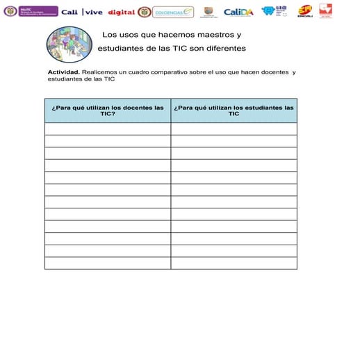 Los usos que hacemos maestros  y