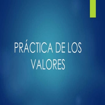 LOS VALORES