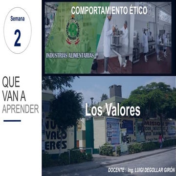 CLASE 2 - COMP ETICO -2020-1Los valores