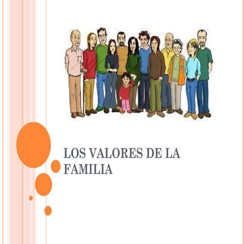 Los valores de la familia