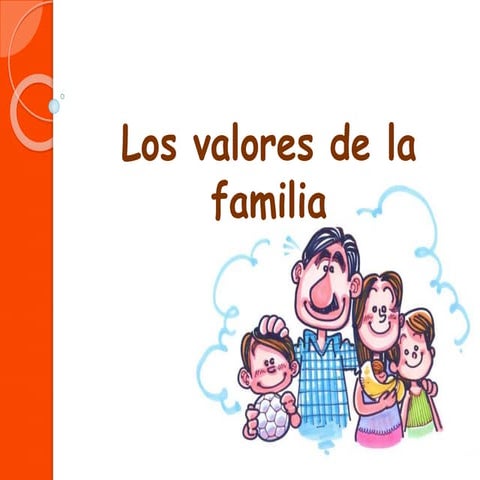 Los valores de la familia 