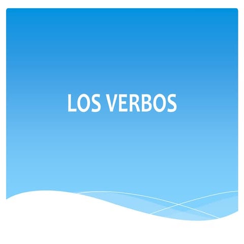 Los verbos