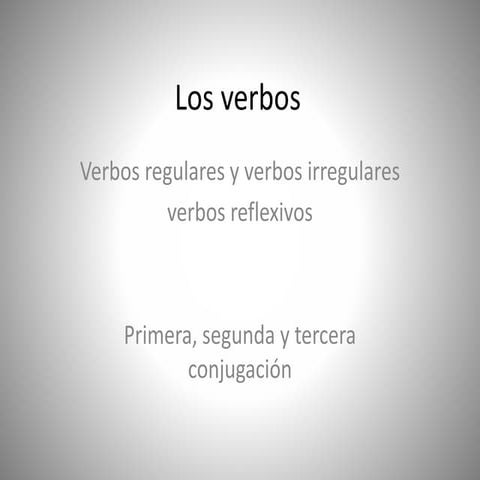 Los verbos