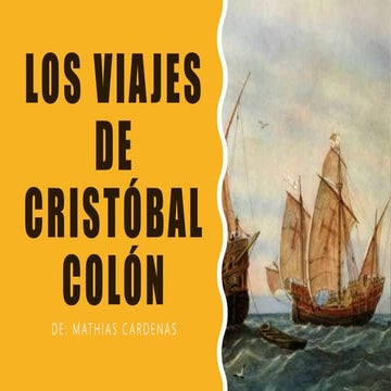 Los viajes de cristóbal colón