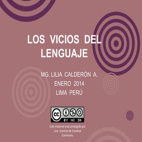 Los vicios del lenguaje