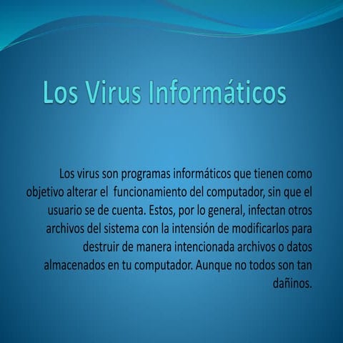 Los virus informáticos