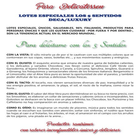 Lotes Navidad Especiales Italia Luxury