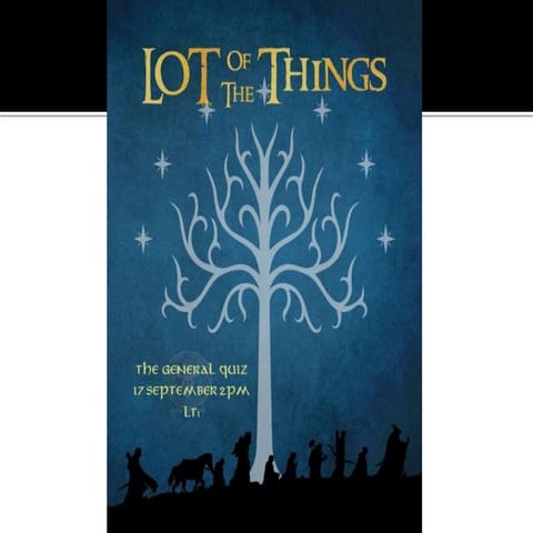 Lot of the Things (General quiz) mains 2019