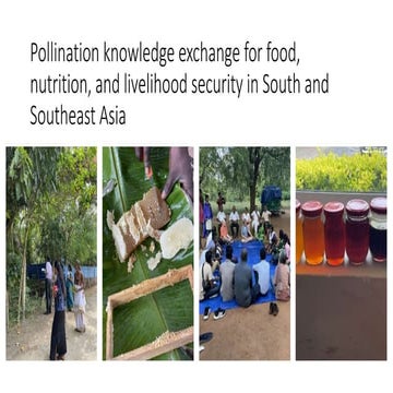 Pollination knowledge exchange for food, nutrition and livelihood security in...