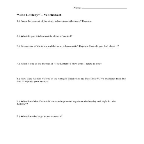 Lotteryworksheet