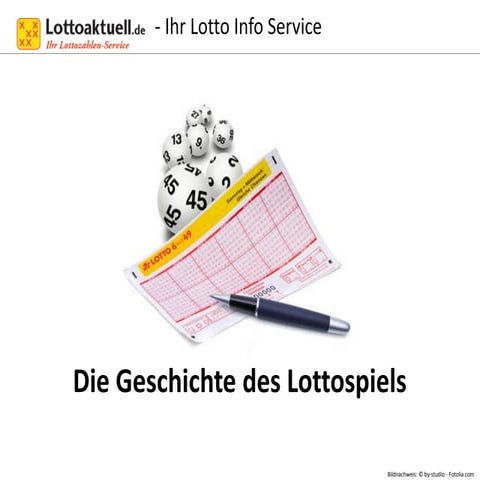 Lotto - geschichtliche Entwicklung
