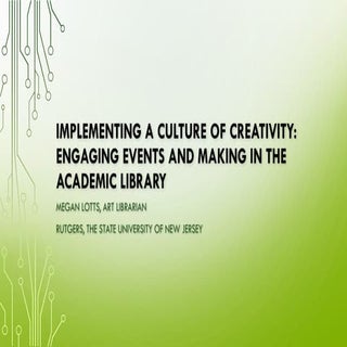 “Implementing a Culture of Creativi...