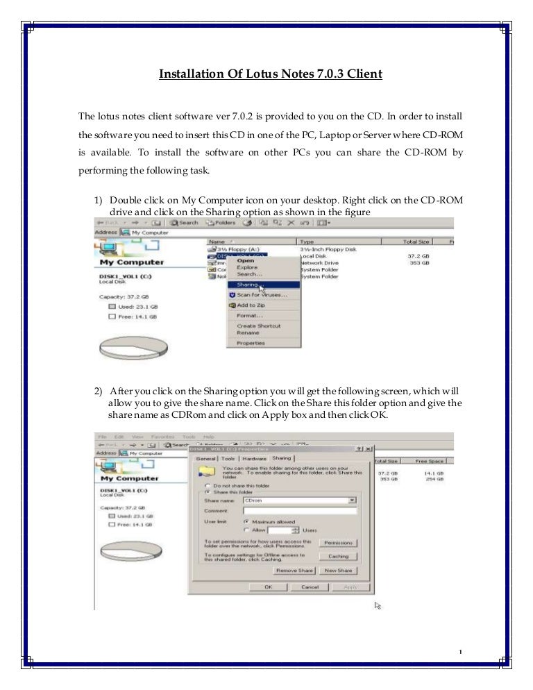 Lotus notes 7