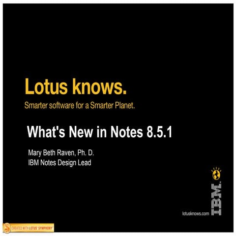 Lotus knows Notes851