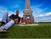 Loui Byrdziak - Paris, France, Eiffel Tower picnic on a beautiful blue sky day