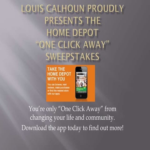 Louis calhoun proudly presents the