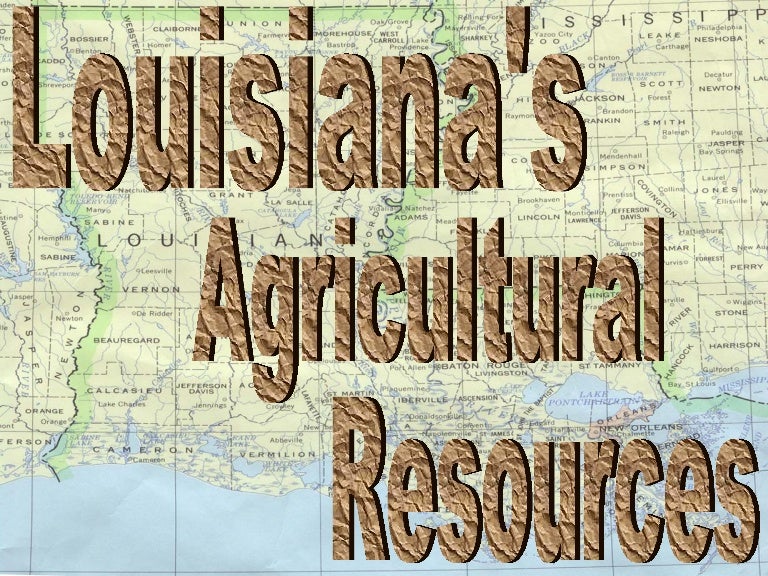 Louisiana S Agricultural Resources
