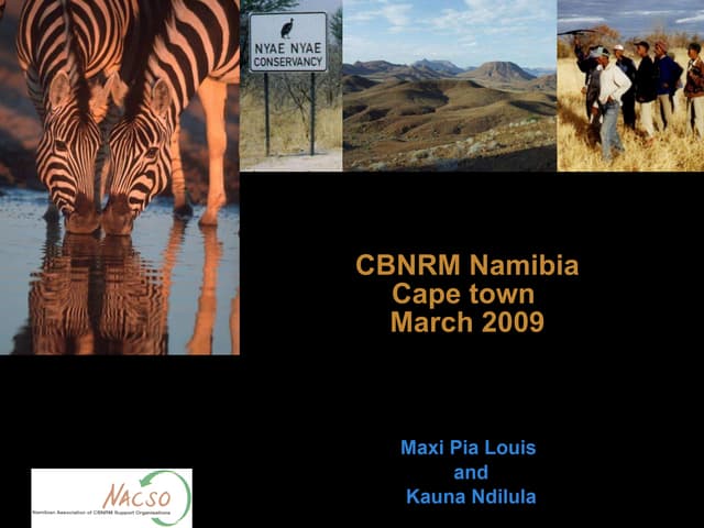 Louis Ndilula Cbnrm Namibia 31 03 09