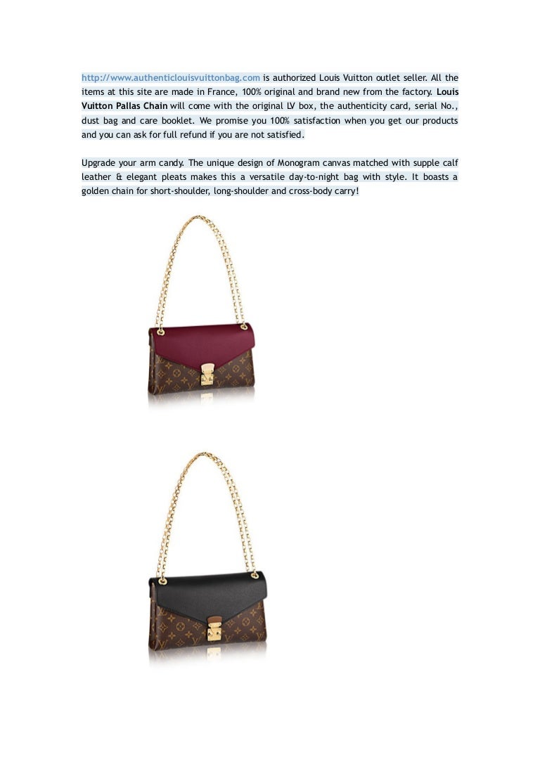 louis vuitton pallas chain shoulder bag
