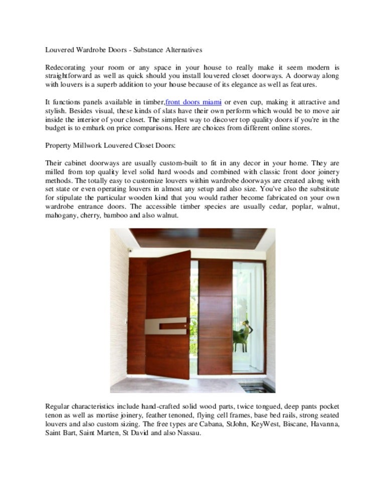 Louvered Wardrobe Doors2