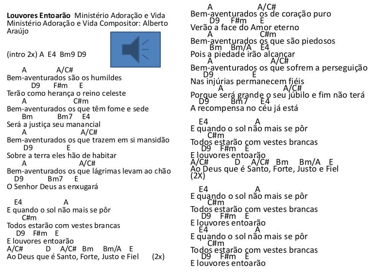 Louvores entoarão Walmir Alencar cifras com link