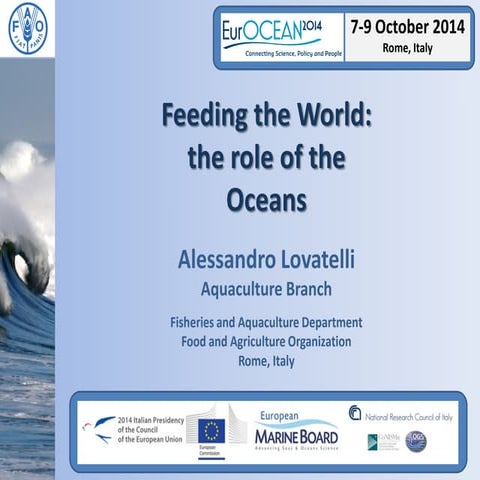 Feeding the World: the role of the Oceans