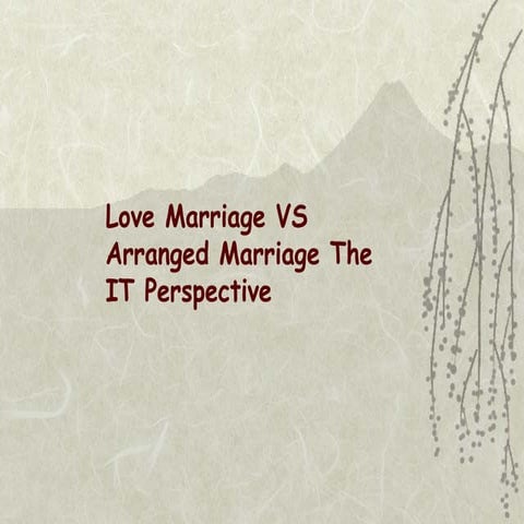 Love marriage vs arrange marriage by vikas jagtap