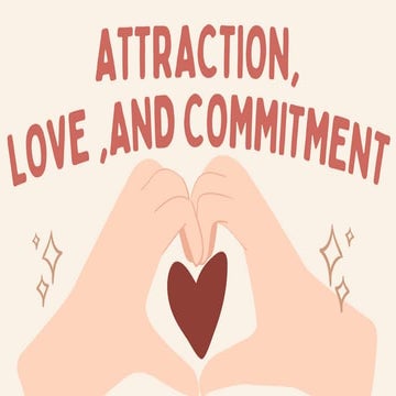 Love, attraction and Commitment a power point presentation