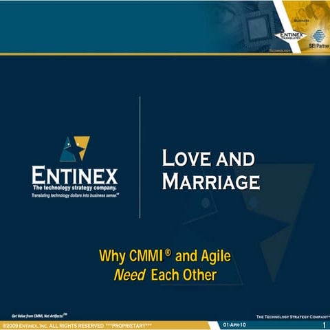 Love And Marriage: CMMI and Agile Need Each Other