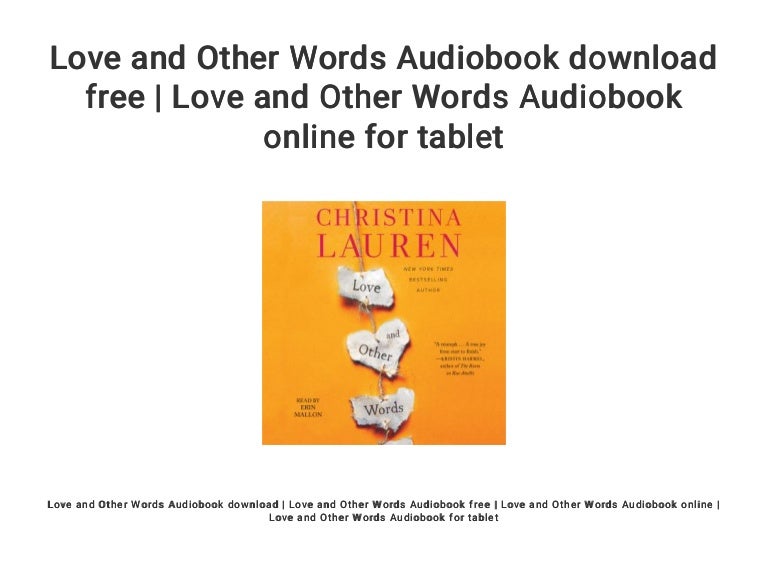Love and Other Words Audiobook download