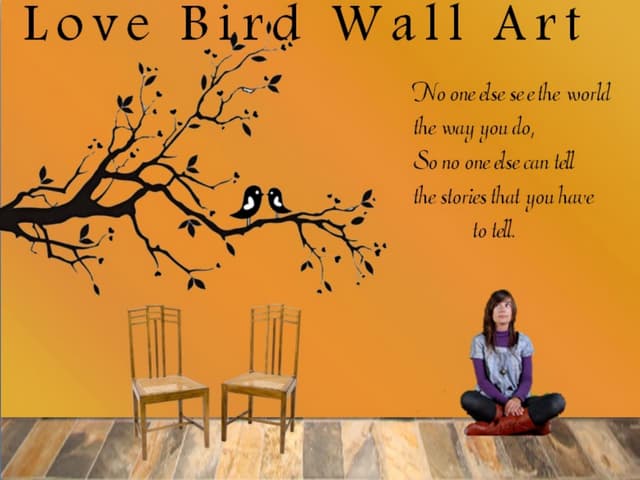 Love bird wall art
