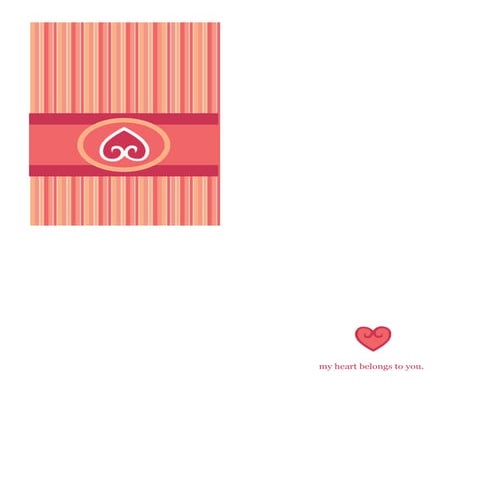 Love Card (Red Design) | DOCX