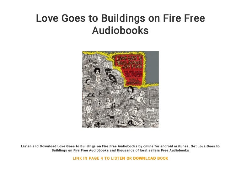 Love Goes To Buildings On Fire Free Audiobooks