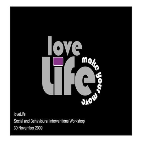 Lovelife Case Study 30  Nov 2009