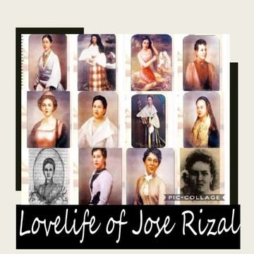 Jose Rizal's Lovelife